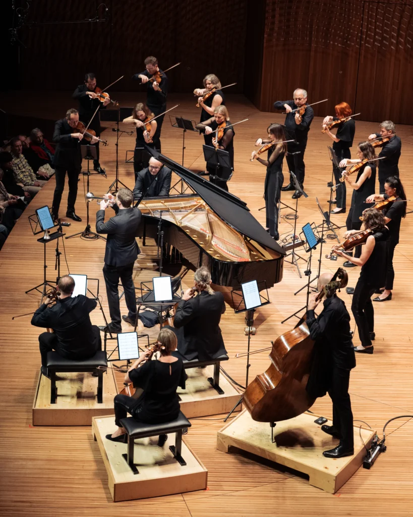 Pianist Alexander Gavrylyuk and the Australian Chamber Orchestra. Picture: Nic Walker