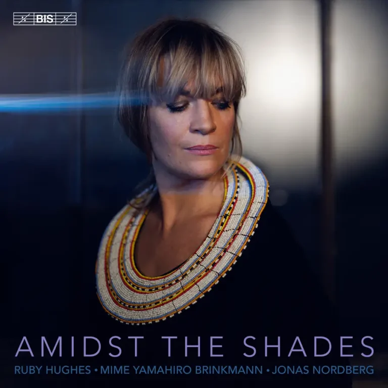 A photo portrait of a woman on an album cover.